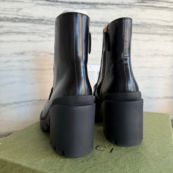 Gucci Horsebit Leather Ankle Boots Size 36 (6) - Picture 3 of 9